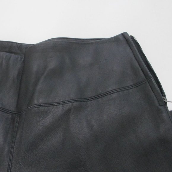 EXPRESS GENUINE LEATHER SIDE ZIP PANTS - Picture 4 of 7